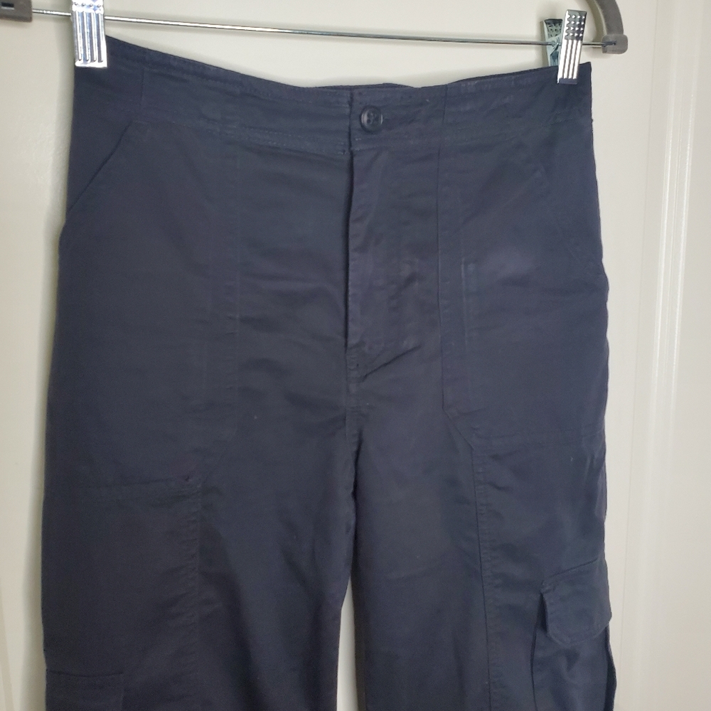 Abercrombie & Fitch Black High Rise Relaxed Cargo Utility Pants - Picture 5 of 11